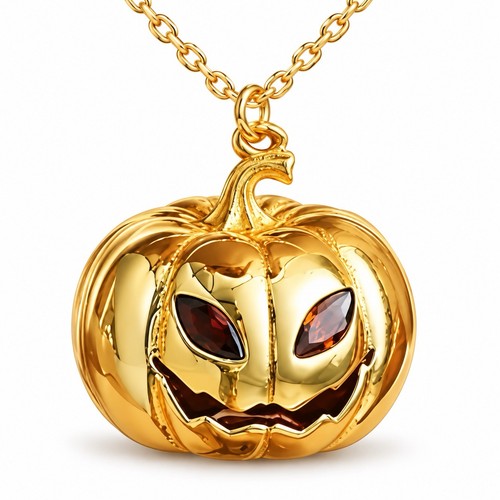 Ciondolo zucca placcato - , oro