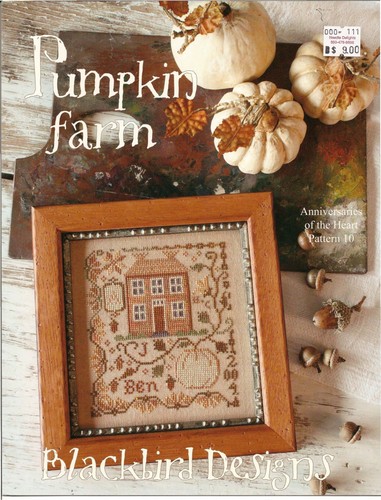 Pumpkin farm cross stitch - pumpkin,