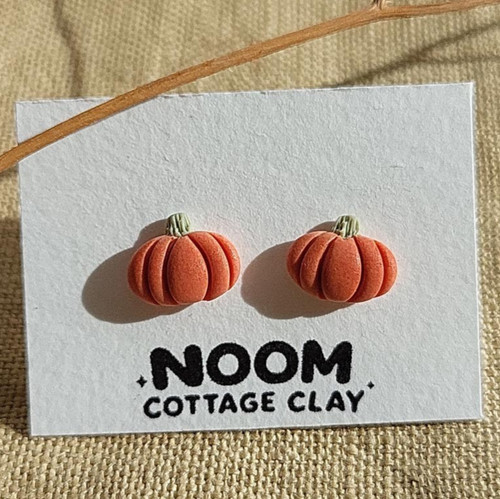 Orecchini perno mini zucca - perno,