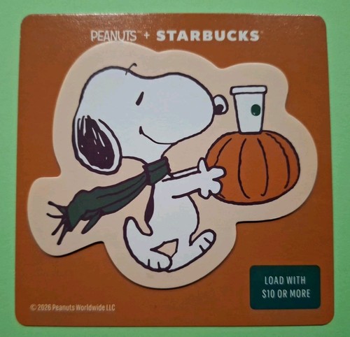 Starbucks card 2026 snoopy - starbucks,